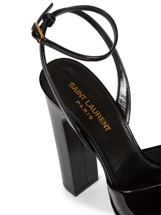 Saint Laurent Patent Leather Platform Sandals 6 Saint Laurent Patent Leather Platform Sandals - Image 4
