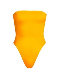 Saint Laurent Strapless High-Cut One-Piece Swimsuit Noir -Saint Laurent Sales Store unnamed file 991